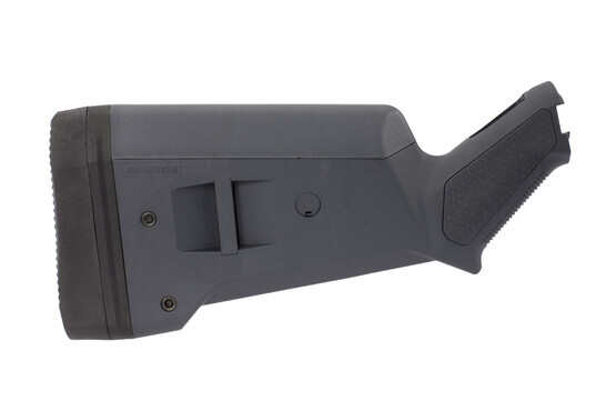 The Mossberg 590 SGA buttstock is made out of polymer